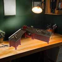 1/64 DIY Car Repair Workbench Model Garage Workshop Scene Display Prop Sand Table Scene Ornaments Collection Gifts
