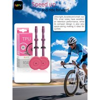 AliExpress NONE NPY Ultralight Bike Inner Tube 700x18-32c Road Bicycle TPU Tire Aluminum Alloy Valve 45/65/85mm French Valve Super Light Tube