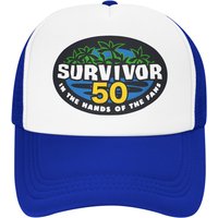 Survivor Season 50 Baseball Cap For Man Woman Breathable Cooling Mesh Side Caps Hats Adjustable Fit For Casual Headwear