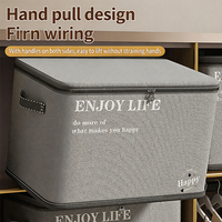 Heavy Duty Large Capacity Storage Box, Car Trunk & Home Wardrobe Clothes Quilt Organizer Moving Bag Container Bin