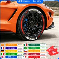 X-TREME 3D Reifen-Autoaufkleber PVC Langlebige Rad-Dekor-Aufkleber 8 Stück für 4 Reifen Modische Auto-Accessoires