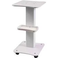 Chariot roulant pour salon de beauté, capacité de charge de 40 kg, chariot à instruments antidérapant à 360° ° Roulettes silencieuses avec poignée de poussée et de traction pour clinique de spa