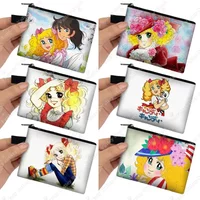 Candy Candy Anime Coin Purses 90s Vintage Cartoon Wallet Girls Credit Card Holder Money Bags Earphone Storage Bag Pouch Gift