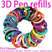 3D Pen Refills PLA Rainbow Filament Thread 25m to 200m,1.75mm Diameter 5 to 32 Color Printing Material For 3D Pen Birthday Gifts