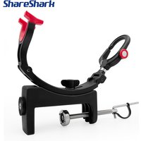 ShareShark Plastic Boat Fishing Rod Holder Adjustable Double-Head Bridge Rod Stand Fishing Gear Holder