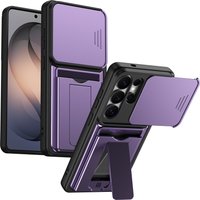 Card Holder Slot Wallet Stand Phone Case for Samsung Galaxy S26 Ultra S26Plus A57 A27 A37 A17 A56 A36 A26 Lens Protective Cover