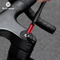 WEST BIKING 12-in-1 Multi-Function Tools Set Flip-open Aluminum Alloy Ratchet Wrench Kit Multiple Bits Bike Repiar Tools Kit