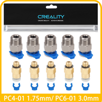 5/10 Pcs Creality Pneumatic Connectors PC4-01 1.75mm PC6-01 3.0mm PTFE Tube Coupler J-head Fittings For V5 V6 Hotend 3D Printer