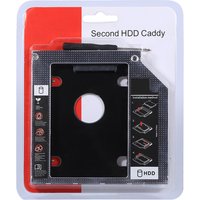 9.5mm Aluminum SATA HDD SSD Enclosure Hard Disk Drive Bay Caddy Optical DVD Adapter for Laptop Hard Drive Bay Hard Drive Adapter