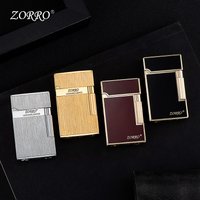 ZORRO Genuine Metal Steel Sound Side Pulley Gass Open Flame Lighter High-end Gift Light Luxury Gift for Boyfriend Accessories