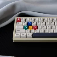 150 Keys Anime Retro Gamees Boy White Keycaps Cherry Profile PBT Keycap for MX Switch DIY ISO Layout GMK Mechanical Keyboard Cap