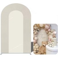 Yeele Minimalist White Striped Arch Backdrop Cover For Wedding Baby Shower Kids Birthday Party Chiara Arch Background Decoration