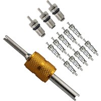 9/13PCS Car Air Conditioner Valve Core With Wrench Removal Installer Tool Vehicle Auto A/C R134a Air Conditioning System Re