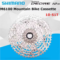 SHIMANO Deore M6100 12 Speed Mountain Bike Flywheel 12V Variable 12Speed Flying 12S 10-51T Micro Spline Cassette