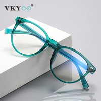 VICKY unisex Retro okrągłe krótkowzroczność okulary na receptę do czytania kobiety blokujące niebieskie światło blokujące oprawki do okularów