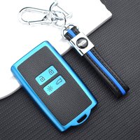 For Renault Koleos Espace Clio Zoe Scenic 4 Arkana Dacia Sandero Captur Megane Talisman TPU Leather Car Remote Key Case Cover