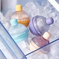 Sphere Ice Cube Mold Round Ice Ball Maker Silicone Whiskey Ice Tray for Cocktail Party Home Bar Easy Release Leak Proof Slow