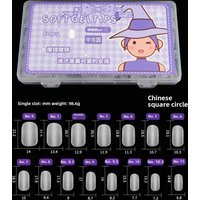 Durable Ultra Short Matte Nail Tips Thin Seamless Waterdrop Almond Shape Artificial Nails No Trace False Nails