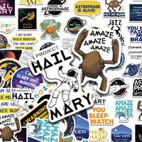 50pcs Salvation Plan Stickers Decals For Laptop Scrapbook Luggage Skateboard DIY Aesthetic Waterproof Stickers Creative Gifts