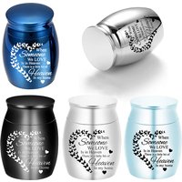 Small Urns for Human Ashes Aluminum alloy Mini Urns for Human Ashes Heart Butterfly Urn Keepsake Ashes Holder Decorative Funeral