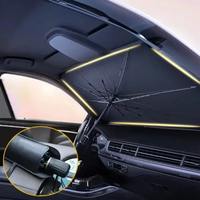 Car Windshield Sunshade Multi-functional Convenient Foldable Car Parasol Interior Front Windshield Parasol Protechor Accessories