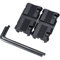 2Pcs Scope Adapter Mount Base 11mm Dovetail To 20mm Weaver Picatinny Rail Mount Converter 9.5mm -10mm Dovetail