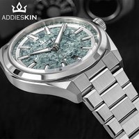 AddiesKIN Men Watch 200m Waterproof Sapphire Glass Ice Crystal Titanium Dial K006 BGW9 Luminous 9015 Mechanical Automatic Watch