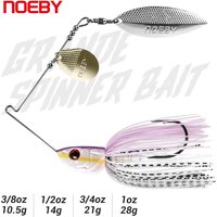 NOEBY Spinnerbait 10.5g 14g 21g 28g Wire Bait Double Willow Blade Needle Swim Bait Spoon Wobblers Bass Spinning Fishing Lures