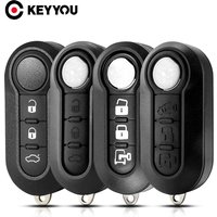 KEYYOU 3 Buttons Flip Remote Key Shell For Fiat 500 Panda Punto Bravo Ducato Peugeot Boxer Citroen Jumper Auto SIP22 Uncut Blade