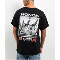 AliExpress Honda Men's and Women's T-shirt Honda 97 Civic Type R Summer Motorcycle Tee Racing Short-sleeved Spring Cycling Off-road Top