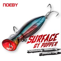 Noeby Popper Fishing Lures 12cm43g 16cm78g 20cm150g Saltwater Topwater Floating Wobbler Artificial Hard Bait for GT Fishing Lure