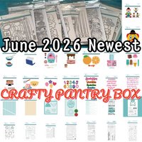 Newest 2026 June CRAFTY PANTRY BOX Metal Cutting Dies Clear Stamps Stencil Hot Foil For DIY Scrapbook Craft Decoration Embossing