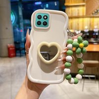 X8C Wavy Shape Silicone bracket lanyard Phone Case For Honor X9A X9C X9B X8 X8C X8B X7A X7C X7 X6C X6A X6B X6 X7B Cover