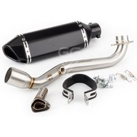 Slip-On-Auspuff für Suzuki Burgman 400 2006 bis 2016 Skywave 400 AN400 Motorrad-Schalldämpfer mit Mittelverbindungsrohr