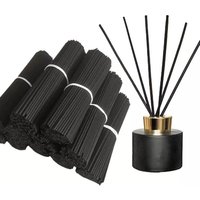 1000Pcs 5/4/3mmX L19/20/25/40cm Premium Black Fiber Replacement Stick for Essential Oil, Reed Diffuser Stick for Home Fragrance,