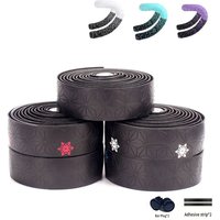 AliExpress NONE Road Bike Handlebar Tape Anti-Slip PU Shock Handle Bar End Plugs Bicycle PU Anti-Vibration Wrap Tape Bicycle Accessories