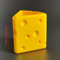 Cheese Shaped Pen Holder, Cute Desk Organizer, Funny Pencil Cup for Office, Home, and Classroom Decor
