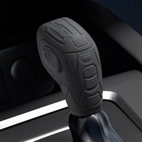 Car Leather Carbon Fiber Gear Shift Knob Cover for Ford EcoSport Escape Fusion C-Max Energi Wagon Fiesta Focus Transit Van MK3