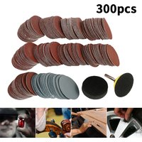 200/300 pièces 2 pouces disques de ponçage Kit de tampons disques de ponçage 60-1000 papier de verre grain avec tampon de polissage abrasif plaque outil accessoires
