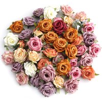 5/10Pcs 5cm Rose Silk Artificial Flower Head for Party Home Decoration Garden Simulation Flower Accessories Gift Wedding Decor