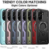 For Xiaomi Redmi A5 4G Case Military Drop-proof Hard PC+TPU 360° Adjustable Ring Back Stand Cover for Redmi A 5