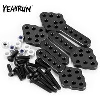YEAHRUN 4Pcs CNC Metal Shock Absorber Mount Adjust Height Angle Stand for Axial SCX10 1/10 RC Crawler Car Model Upgrade Parts