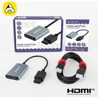 BitFunx 720P Svideo/AV To HDMI™ Adapter For SNES/N64/SFC/NGC NTSC/PAL 4:3/16:9 Aspect Ratio Switch Composite To HDMI® Converter