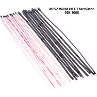 10PCS 1% 10CM Lead MF52 Wired NTC Thermistor 10K 100K 3435 3950