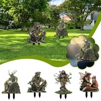 Charming Forest Garden Stakes Unique Metal Outdoor Decorations Decorate Garden Large Outdoor Metal Patio Garden Decorations