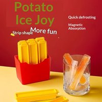 1 /2Set Ice Cube Mold Long Bar Silicone Tray For Freezer Homemade Ice Sticks Cocktail Maker Kitchen Tool