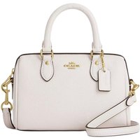 COACH Rowan Pebble Leather Boston Bag, Shoulder Bag, Crossbody Bag, Handbag Mini Women's White CW328-IMCHK