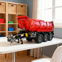 2249pcs MOC Tractor Dump Trailer for Claas Xerion Technical Model Building blocks Construction toys Christmas gifts Brick Kids