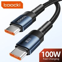 Toocki PD 100W/60W Fast Charging Type C To Type C Cable Quick Charge 5A USB C Cable for Xiaomi POCO F4 F3 Samsung Redmi Macbook