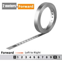 High Quality Self-Adhesive Measuring Tape Stainless Steel 12MM Width Metal Tape Measure 1/2/3 meters Workbench Ruler